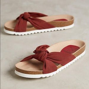 Anthropologie KMB Knotted Slides